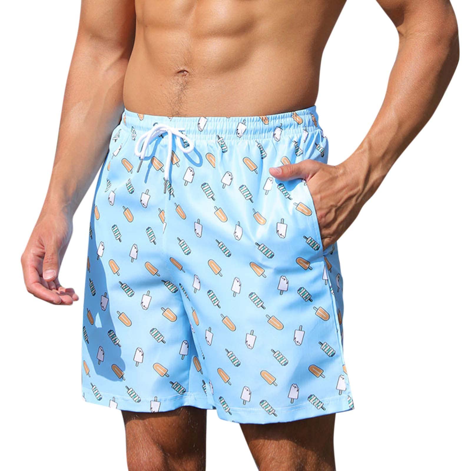 Men's Casual Printed Sweatpants - Trendy Summer Fitness Shorts for Running, Gym & Beach | Lightweight Comfortable Short Jeans for Outdoor Sports & Travel