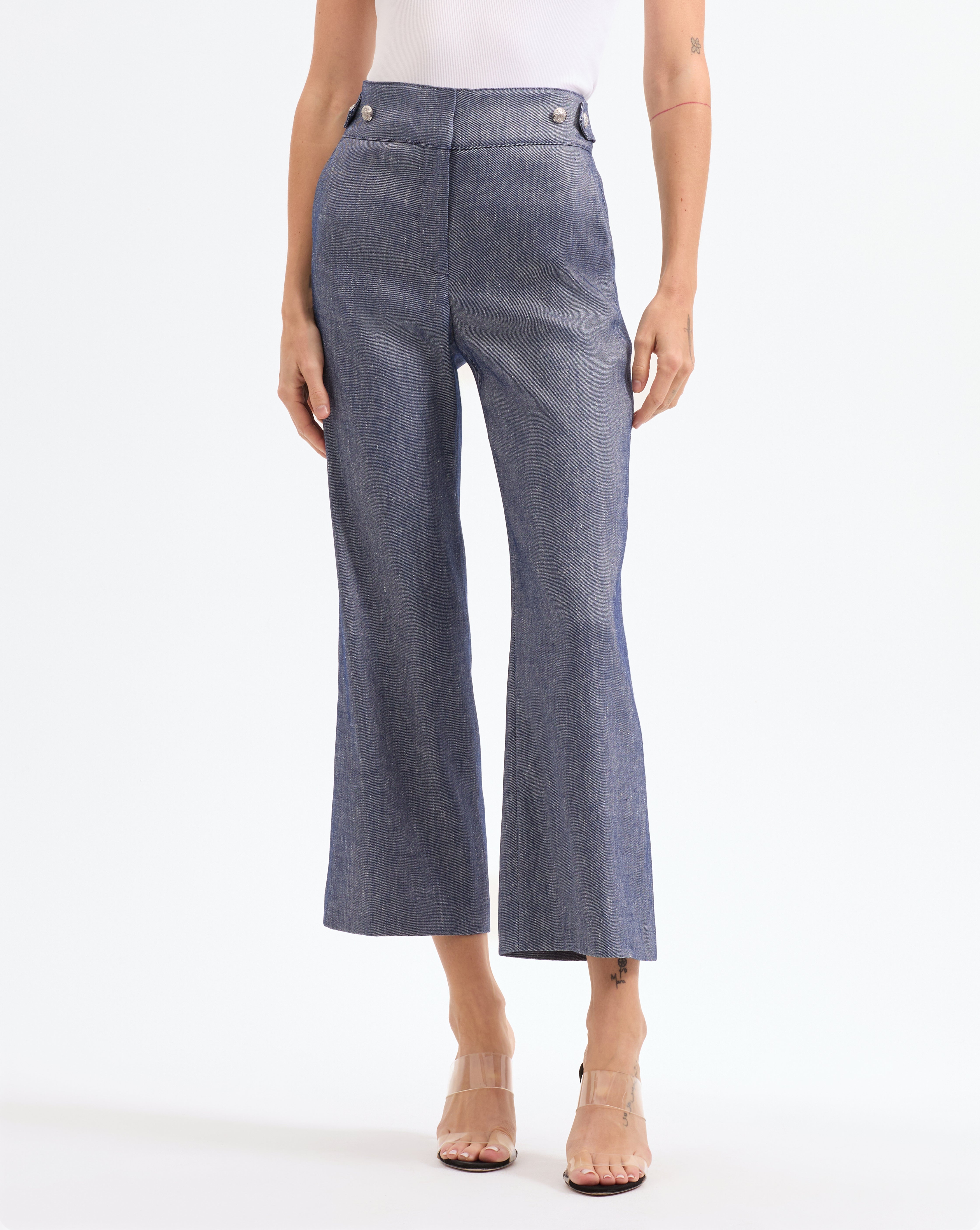Aubrie Linen Pants for Women - Soft & Breathable High Waisted Wide Leg Trousers - Perfect for Summer, Office Wear & Casual Outfits