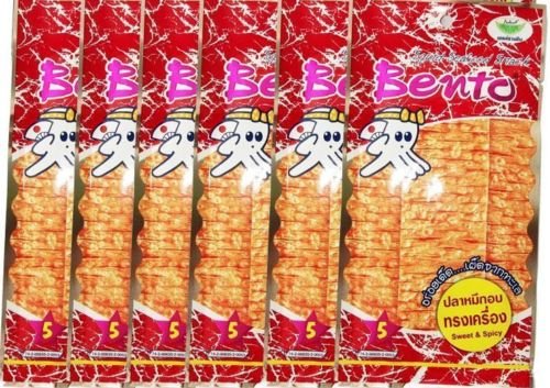 Delicious Halal Squid Seafood Thai Snack - Sweet & Spicy Flavor Bento (50pcs x 20g) | Perfect for Office Snacks, Asian Food Lovers & Party Treats