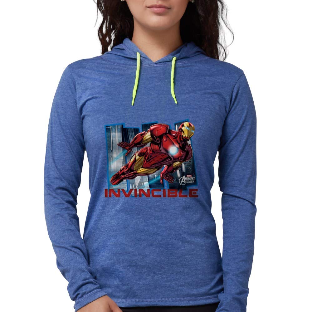 Iron Man Invincible Women's Hooded Hoodie T-Shirt - Marvel Superhero Graphic Pullover for Casual Wear & Cosplay