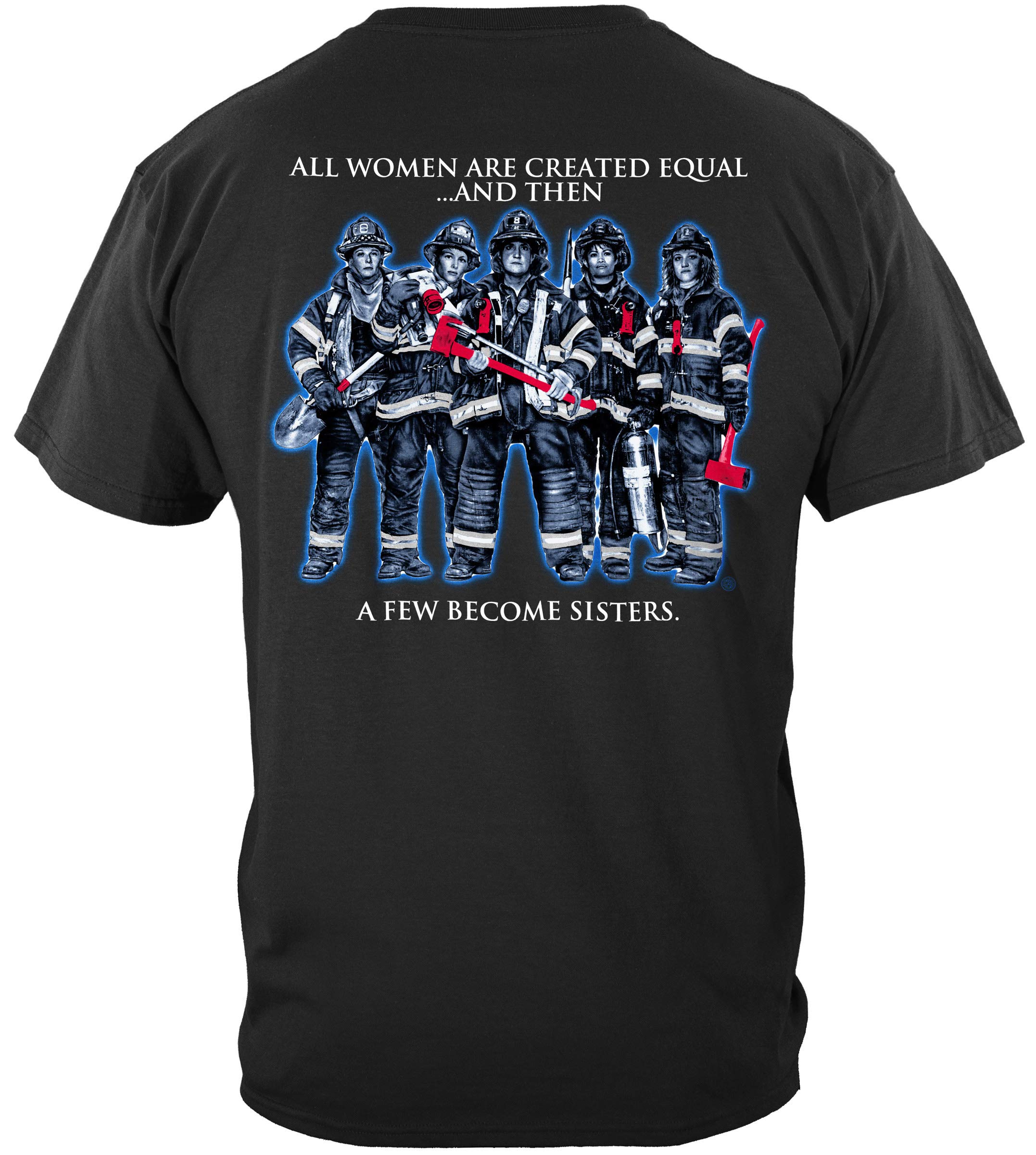 Firefighter T Shirt - Fire Fighter Never Forget - Brotherhood Thin Red Line Tees for Workouts, Gym & First Responder Appreciation
