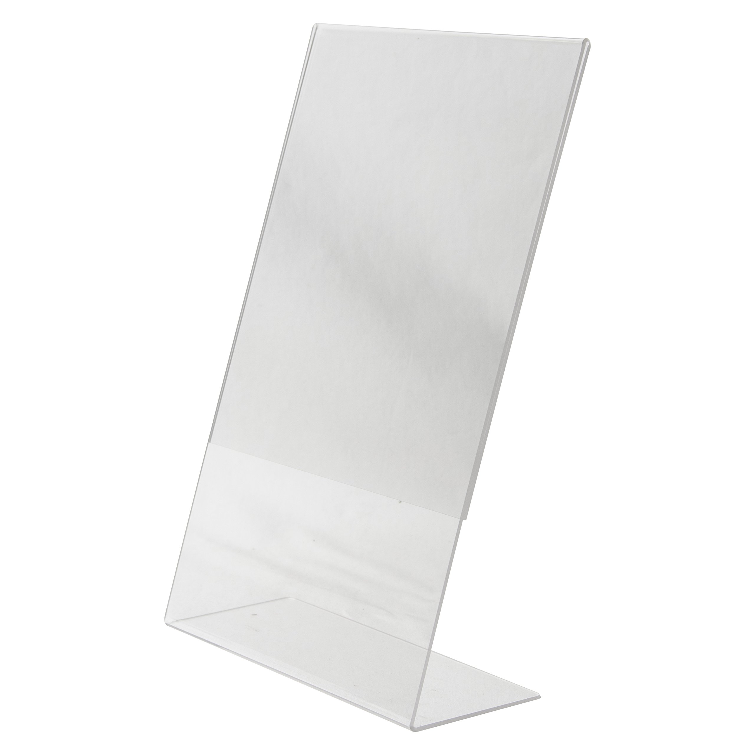 Clear-Ad LHA-8514 Acrylic Slanted Sign Holder 8.5