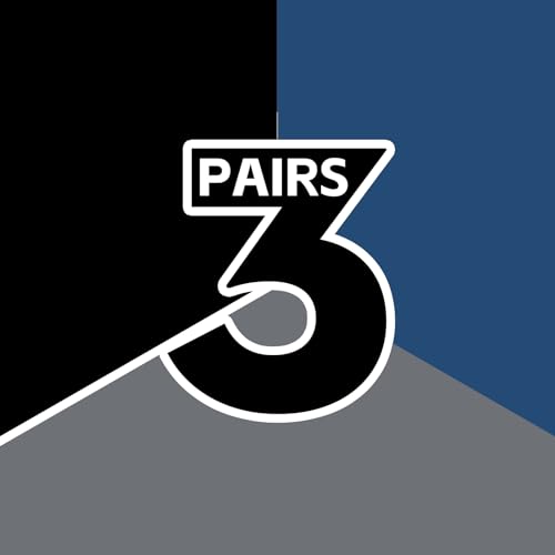 3 Pairs:black,dark Grey,dark Blue