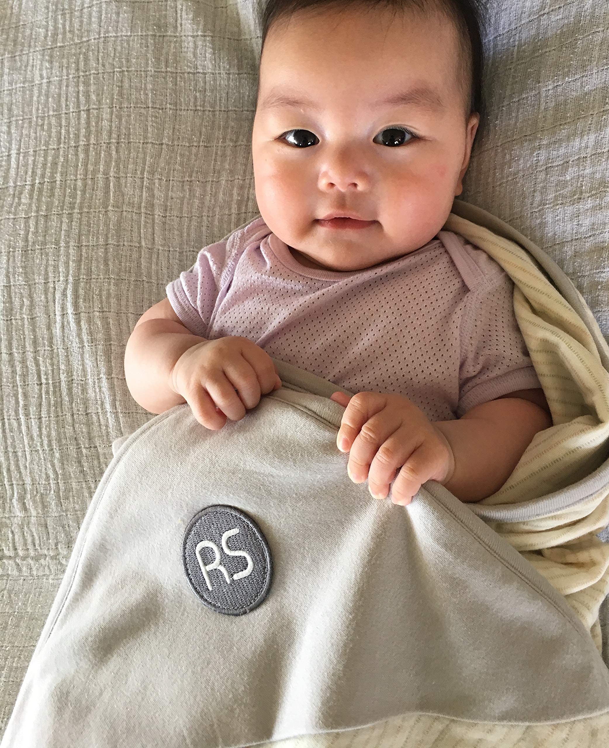 Radia Smart® 5G EMF Protection Baby Blanket - Organic Cotton Pregnancy Belly Shield for Newborns & Infants - Large 43