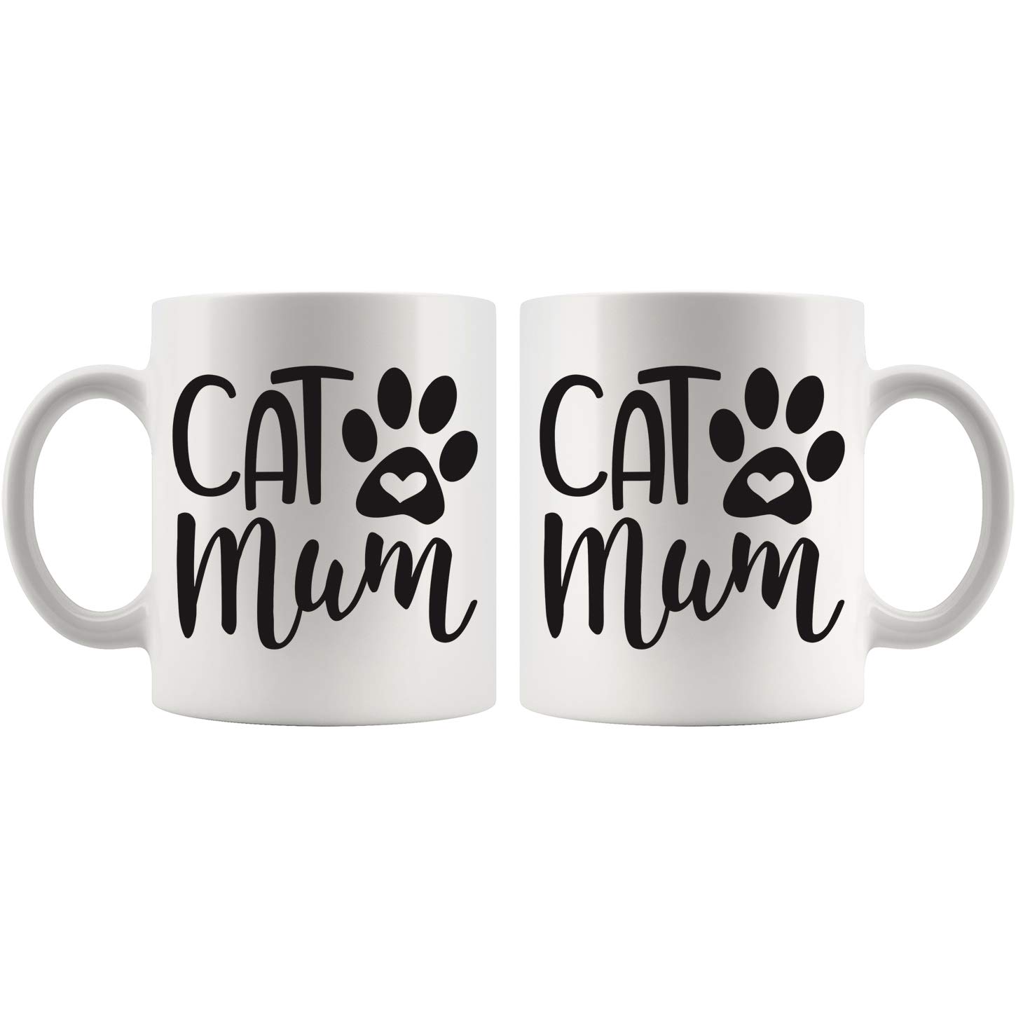 11oz Cat Mom Mug for Cat Lovers - Cute Ceramic Coffee Cup for Cat Owners - Perfect Gift for Fur Moms - Ideal for Morning Coffee, Tea, or Hot Chocolate at Home or Office