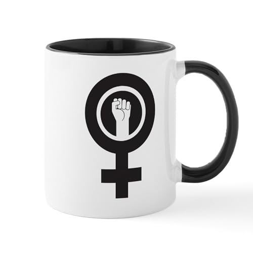 White/Black Inside - Feminist Power Mug