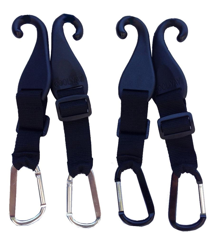 MAXBALLBAGS Patented CJ Fence Hooks - 2 Pack for Baseball Bat Bags, Tennis Equipment, Water Bottles & Camping Gear | Perfect for Sports Fields, Courts & Outdoor Adventures