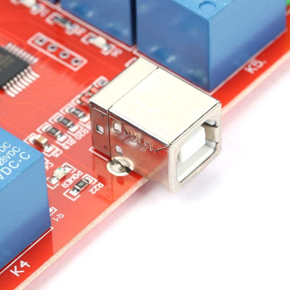 8-Channel 12V USB Relay Module for PC Control - Home Automation