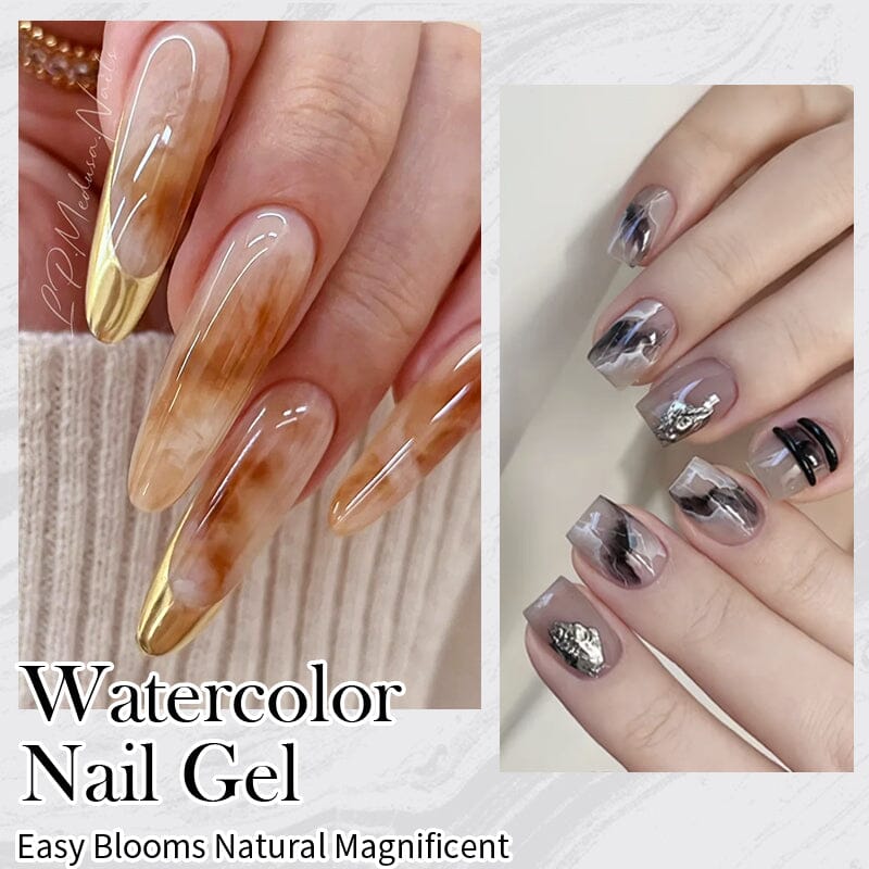 10ml Watercolor Nail Gel Polish - Long Lasting UV/LED Soak Off Gel for Nail Art, Manicure & Pedicure - Perfect for Home Salon, DIY Nail Designs & Professional Use
