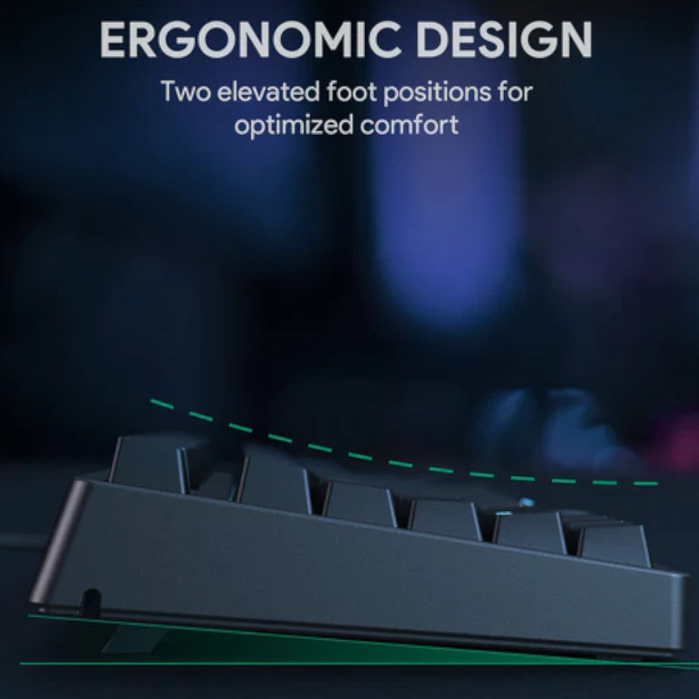 AUKEY KM G12 Mechanical Gaming Keyboard - 87 Key RGB Backlit, Blue Switches, Wired USB for PC & Mac - Perfect for Gaming, Typing & Office Work