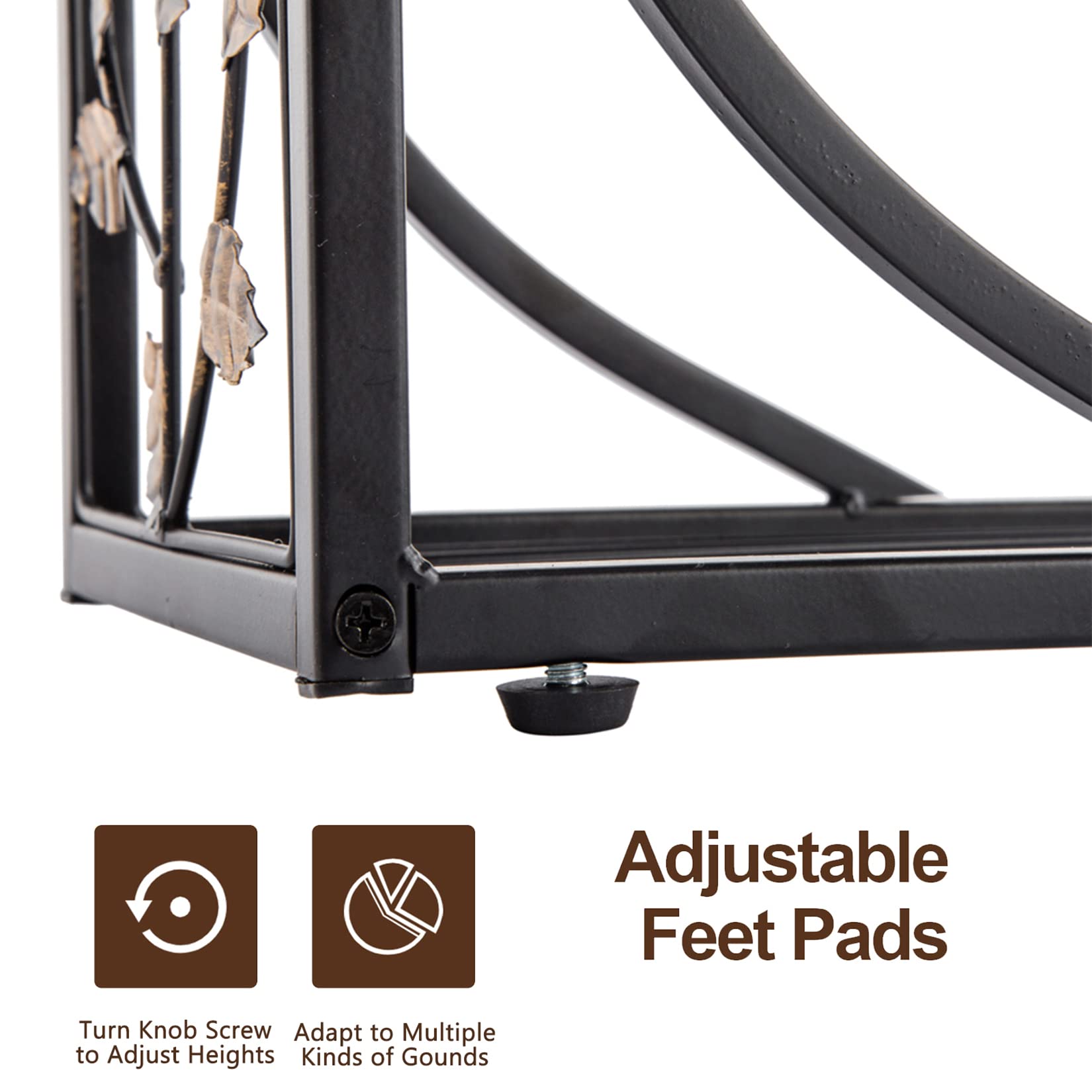 Multifunctional C-Shaped Side Table - Adjustable Coffee Table, Snack Table, End Table & Bedside Table with Sturdy Metal Frame - Perfect for Sofa, Couch & Bed - Ideal for Living Room, Bedroom & Small Spaces