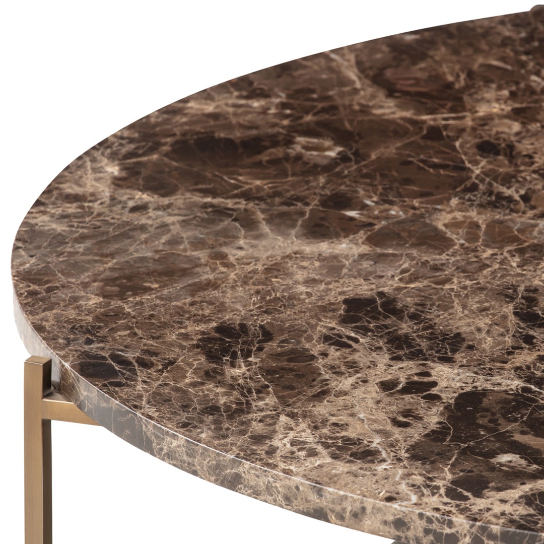 Modern Round Coffee Table - 36 Inch Wooden Living Room Center Table for Small Spaces - Perfect for Apartments, Lounges & Cozy Home Decor