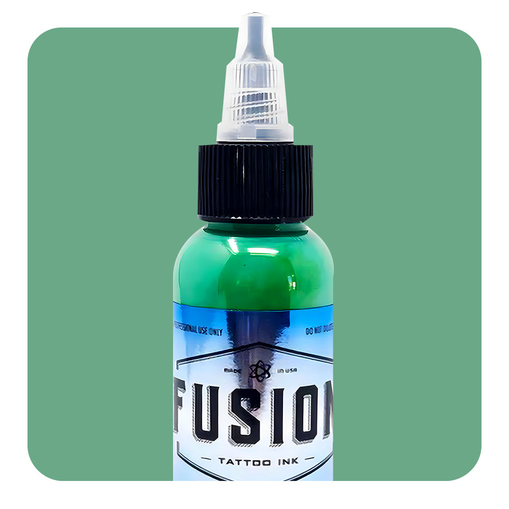 Halo Green Fusion Tattoo Ink - Professional 1oz Bottle for Tattoo Artists & Body Art Enthusiasts - Perfect for Tattooing, Permanent Makeup & Cosmetic Procedures