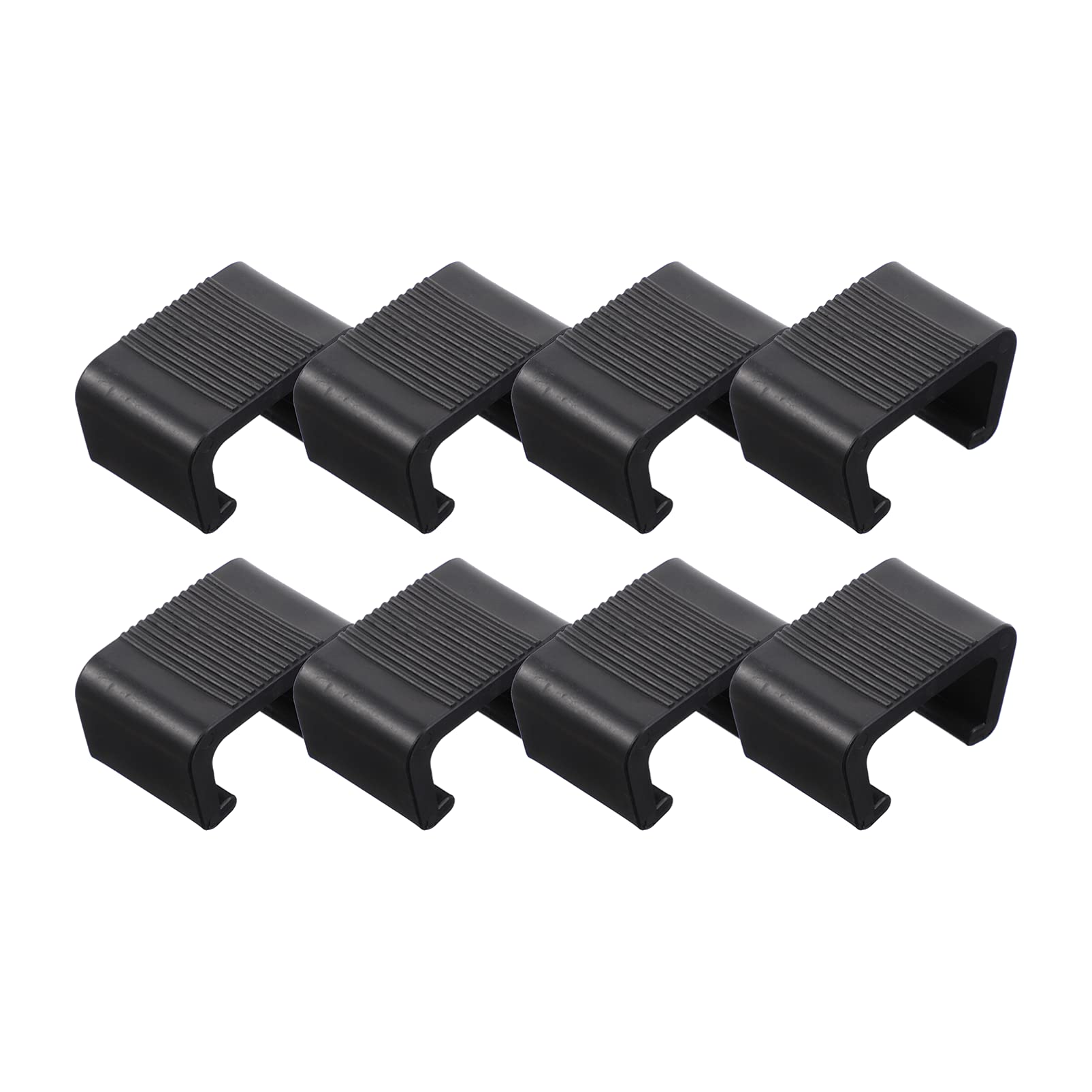 **YARDWE 8-Piece Black Outdoor Patio Furniture Clips – Heavy-Duty Wicker Chair Clips for Sectional Sofa, Rattan Chairs & Garden Furniture – Secure Cushions & Covers – Perfect for Patio, Deck & Backyard Use**