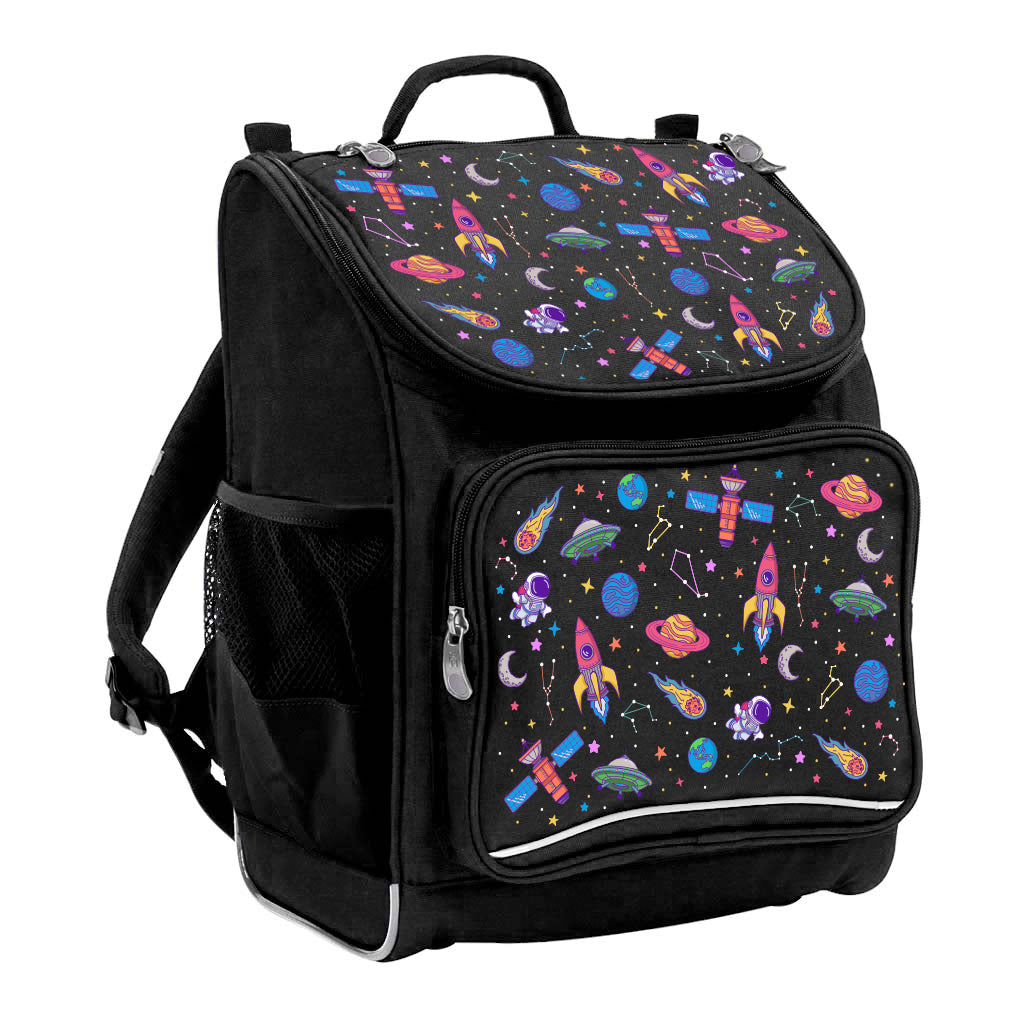 Galaxy Girl Mighty Primary Backpack for Kids - Durable School Backpack with Adjustable Straps & Multiple Pockets - Perfect for Elementary Students, Daycare & Outdoor Adventures