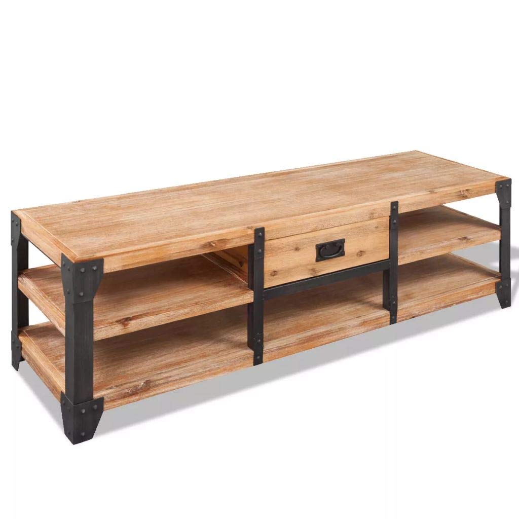 Premium Acacia Wood TV Stand 55.1