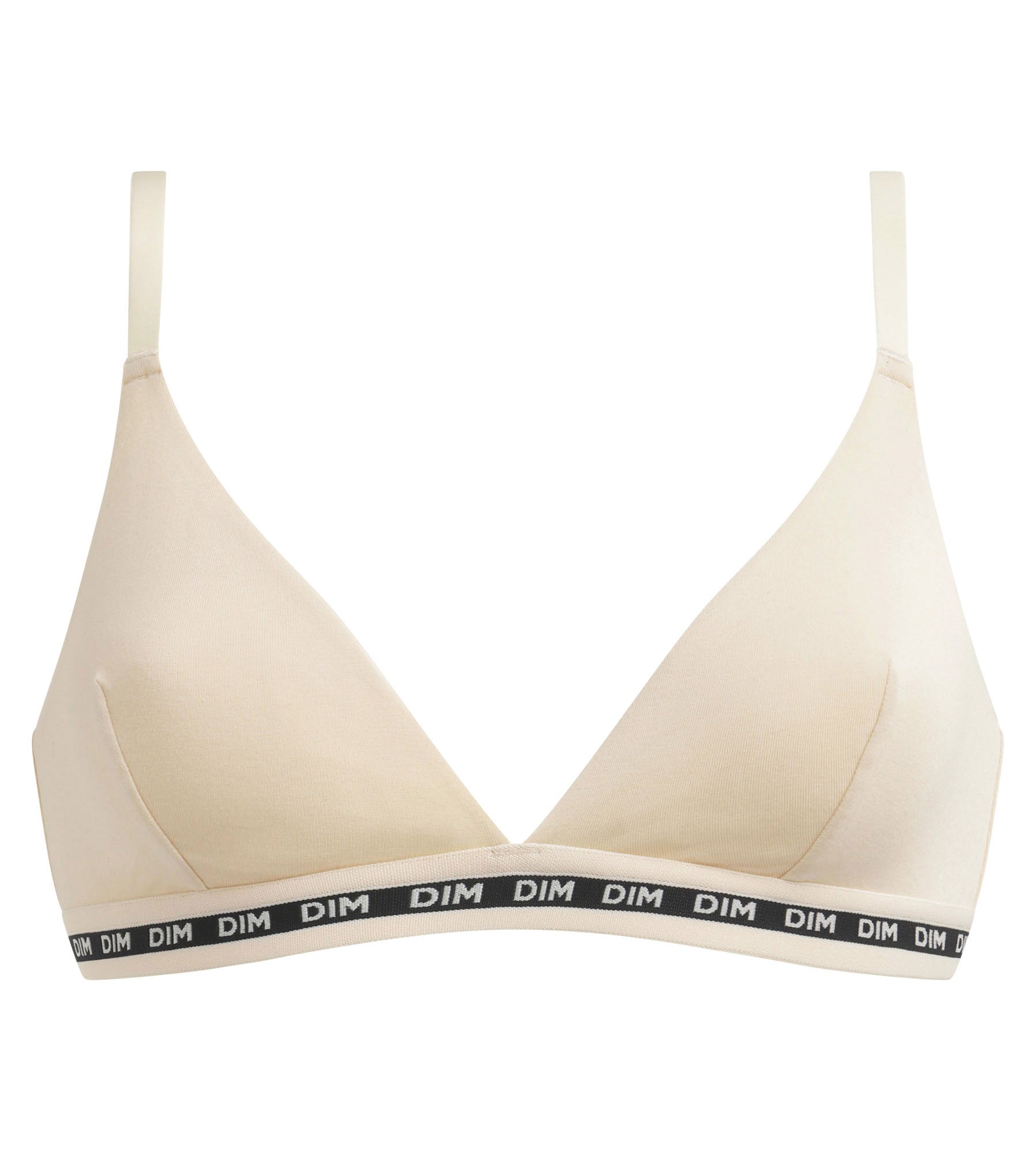 Wireless Triangle Bralette - Modal Cotton Comfort Bra in Beige | Essential Soft Support for Everyday Wear | Perfect for Yoga, Lounging & Sleep
