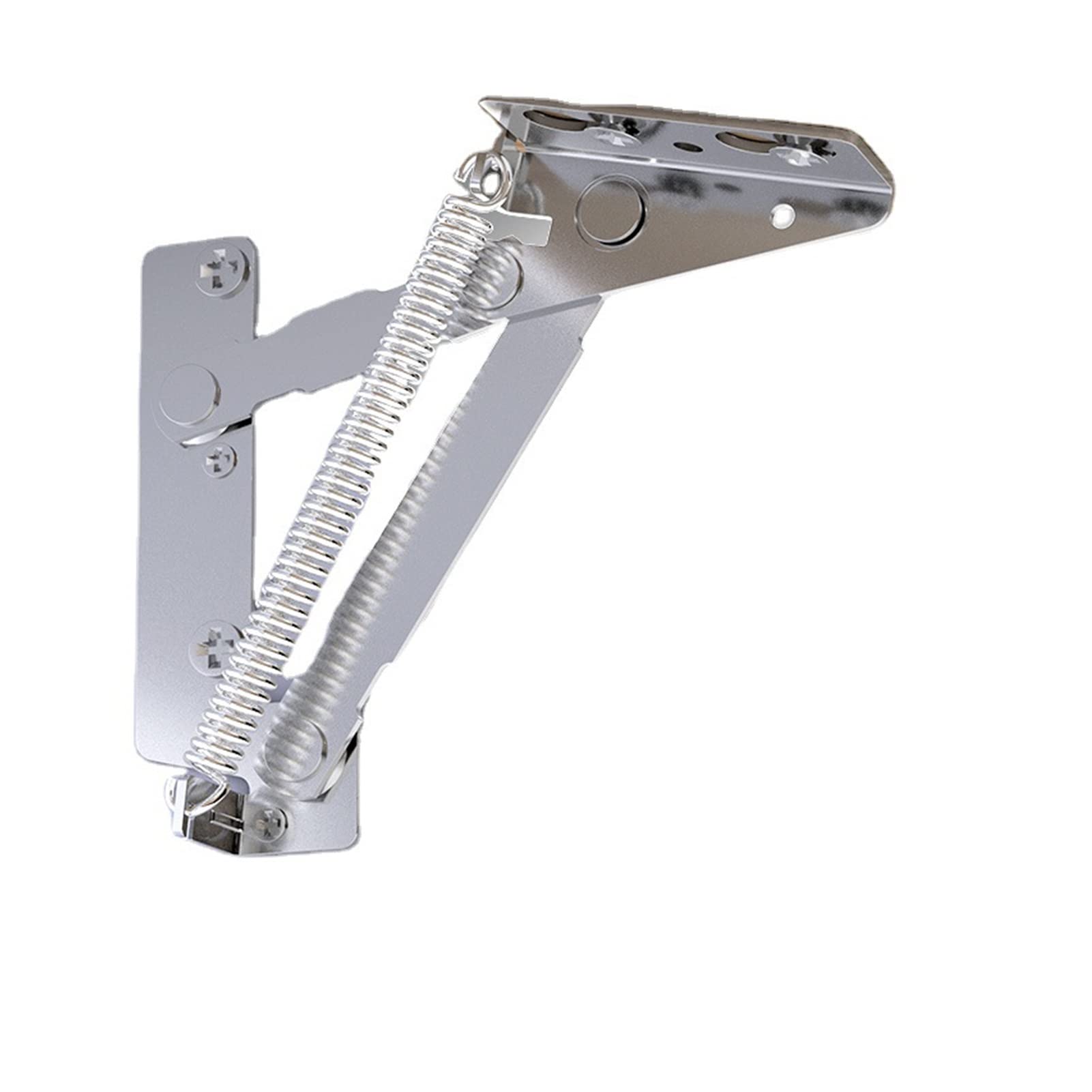 LANGEN 2-Pack 80 Degree Spring Hinges for Cabinet Doors - Heavy Duty Lift Up Stay Support Hinge for Kitchen Cupboards & Flap Top Cabinets | Perfect for DIY Kitchen Renovation & Cabinet Hardware Upgrade