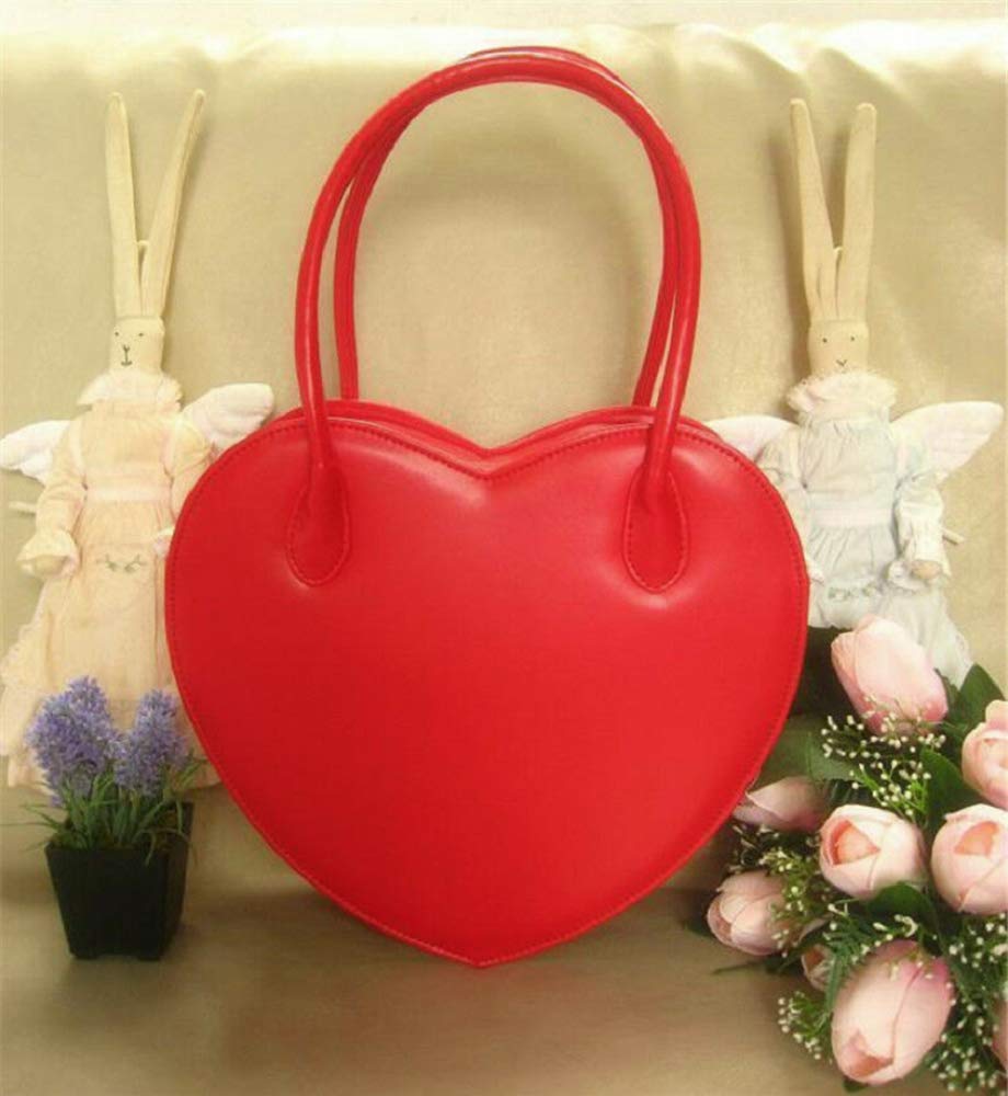 GK-O Fashion Women's Heart Shaped Crossbody Bag - Lolita Style PU Leather Clutch Purse & Wallet for Party, Date Night, Cosplay and Daily Use