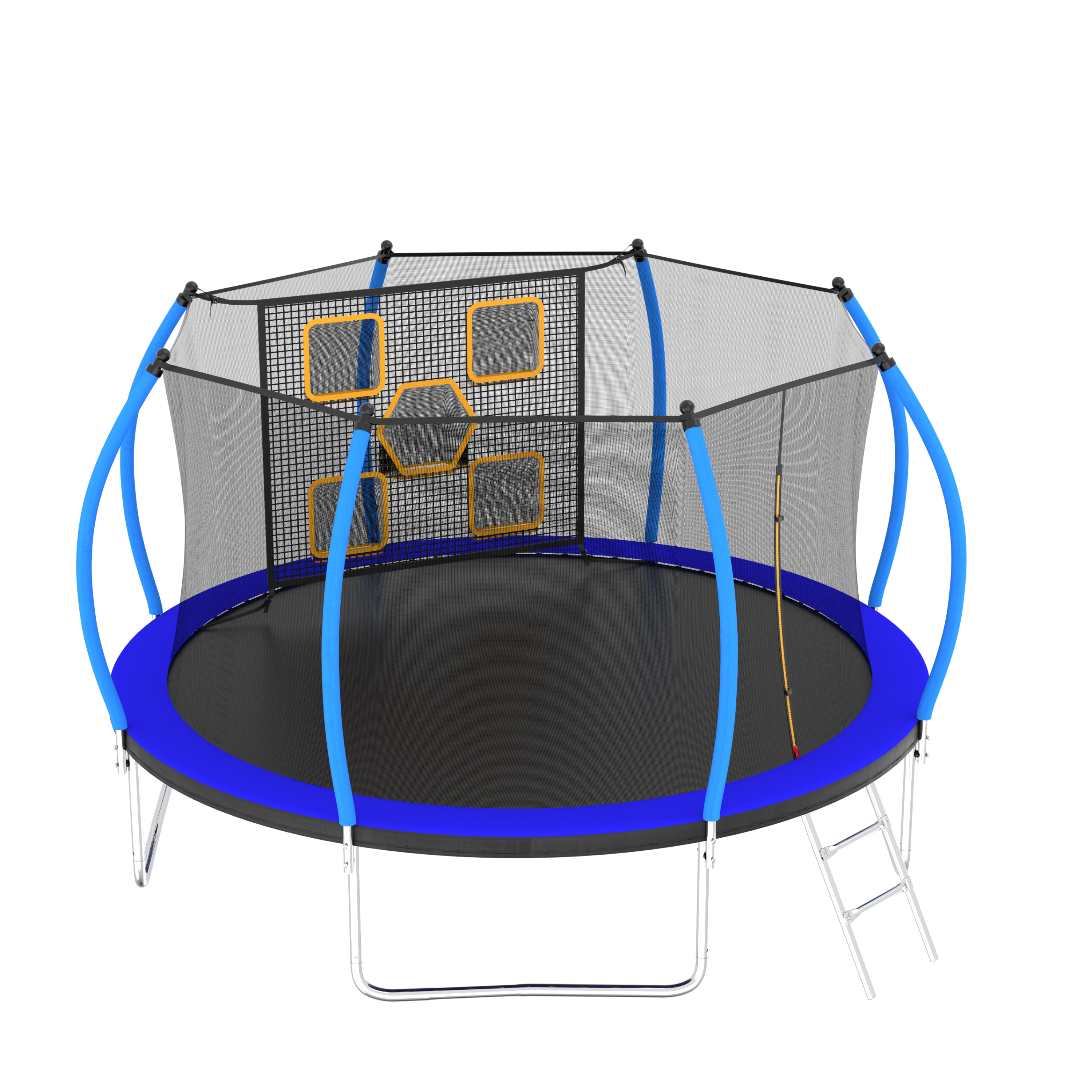 12FT Trampoline with Safety Enclosure & Ladder - ASTM Approved Outdoor Trampoline for Kids - Perfect for Backyard Fun, Exercise, and Family Recreation