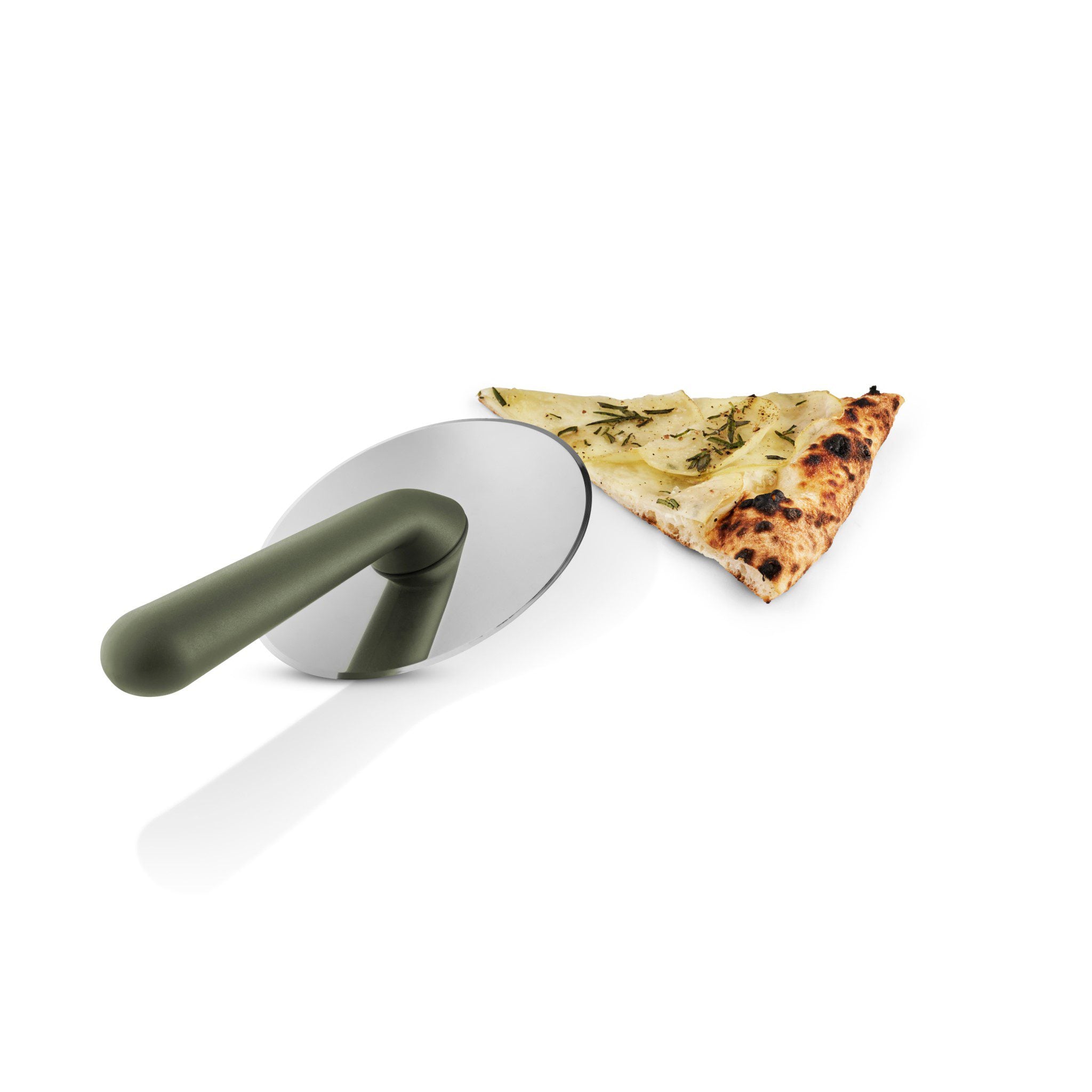 EVA SOLO Green Tools Pizza Cutter Wheel - Stainless Steel Blade, Ergonomic Handle - Perfect for Home Kitchen, Pizza Parties & Restaurants