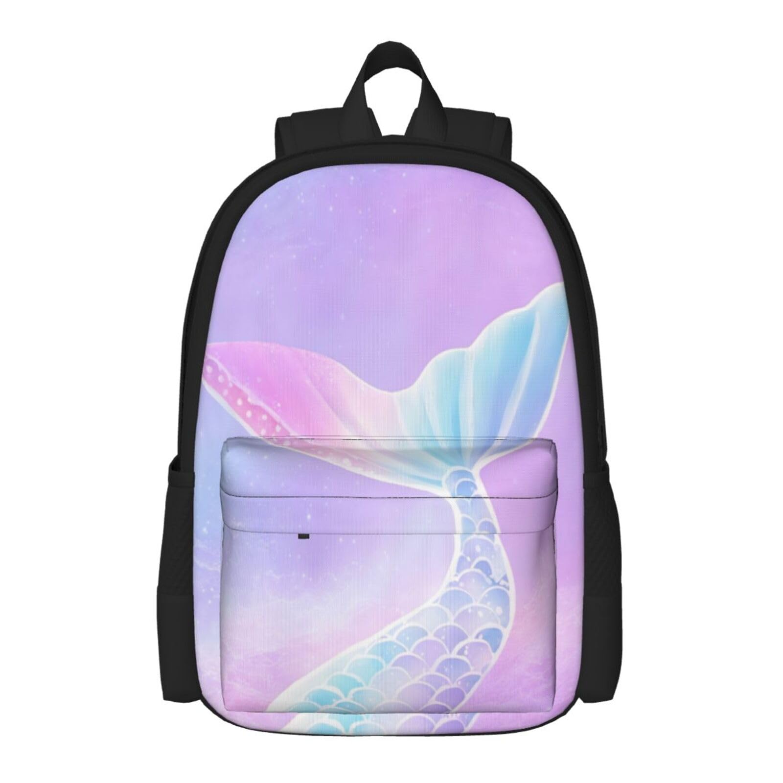 Delerain 17 Inch Mermaid Tail Backpack for School & Travel - Lightweight Laptop Book Bag for Teens Boys & Girls (1st-6th Grade) - Perfect for Daily Use, Classes & Weekend Adventures
