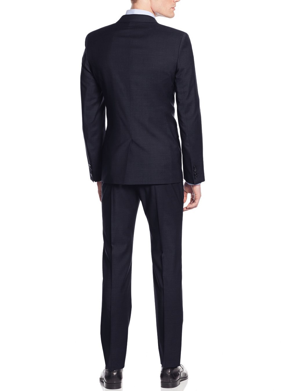Nicoletti Men's Modern Fit 2-Piece Suit with Working Buttonholes - Business, Office & Formal Wear for Professional Events