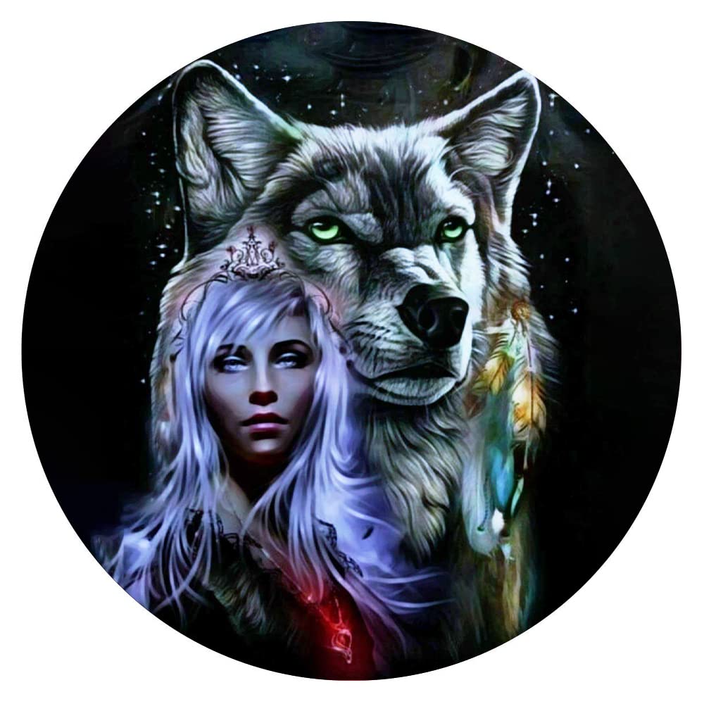 300-Piece Round Wooden Wall Art Puzzle - Character Series & Girl Aesthetic Poster Puzzle for Adults | Educational Decompression Toy, Parent-Child Game & Home Decor | Perfect for Stress Relief, Family Bonding and Room Decoration