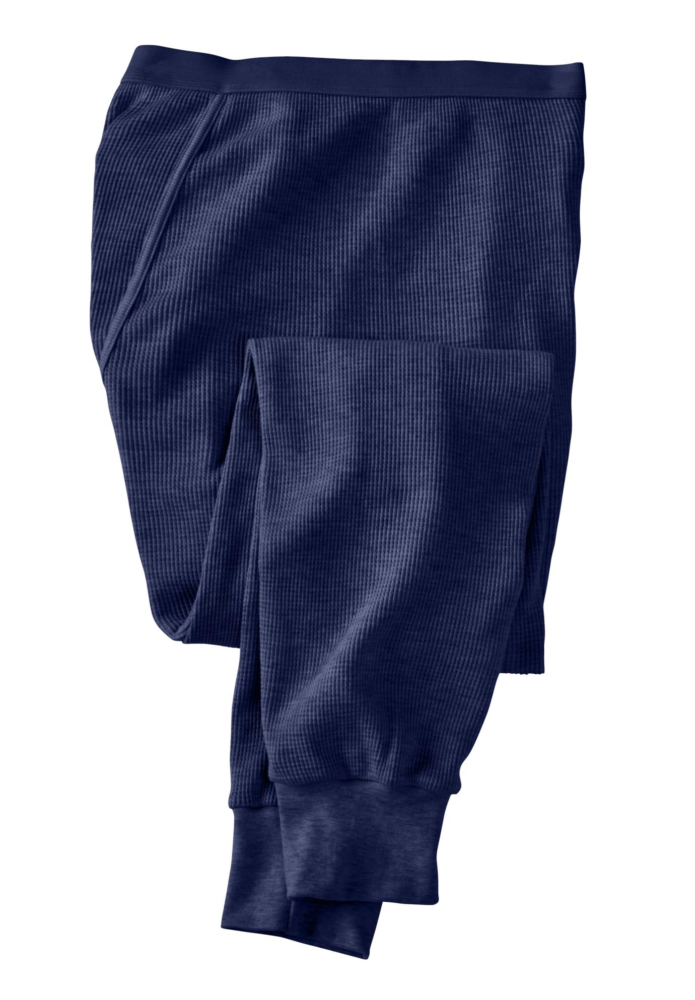 KingSize Men's Big & Tall Heavyweight Thermal Waffle Pants - Winter Warm Fleece-Lined Lounge Pants for Cold Weather, Sleeping & Home Comfort