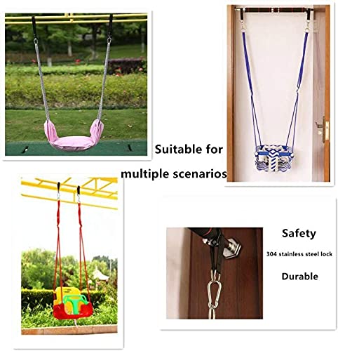 Heavy Duty Hammock Straps for Trees - 2 Pack Swing Hanging Kit with Carabiner, 440lbs Capacity - Perfect for Hammocks, Swing Chairs & Exercise Pulleys - Ideal for Camping, Backyard Relaxation & Outdoor Adventures