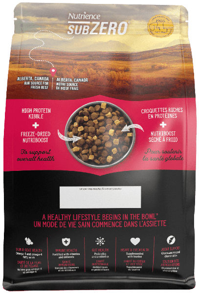Nutrience SubZero Prairie Red High Protein Dry Dog Food - Grain-Free, Natural Ingredients for Active Dogs - Perfect for Large Breeds & Outdoor Adventures