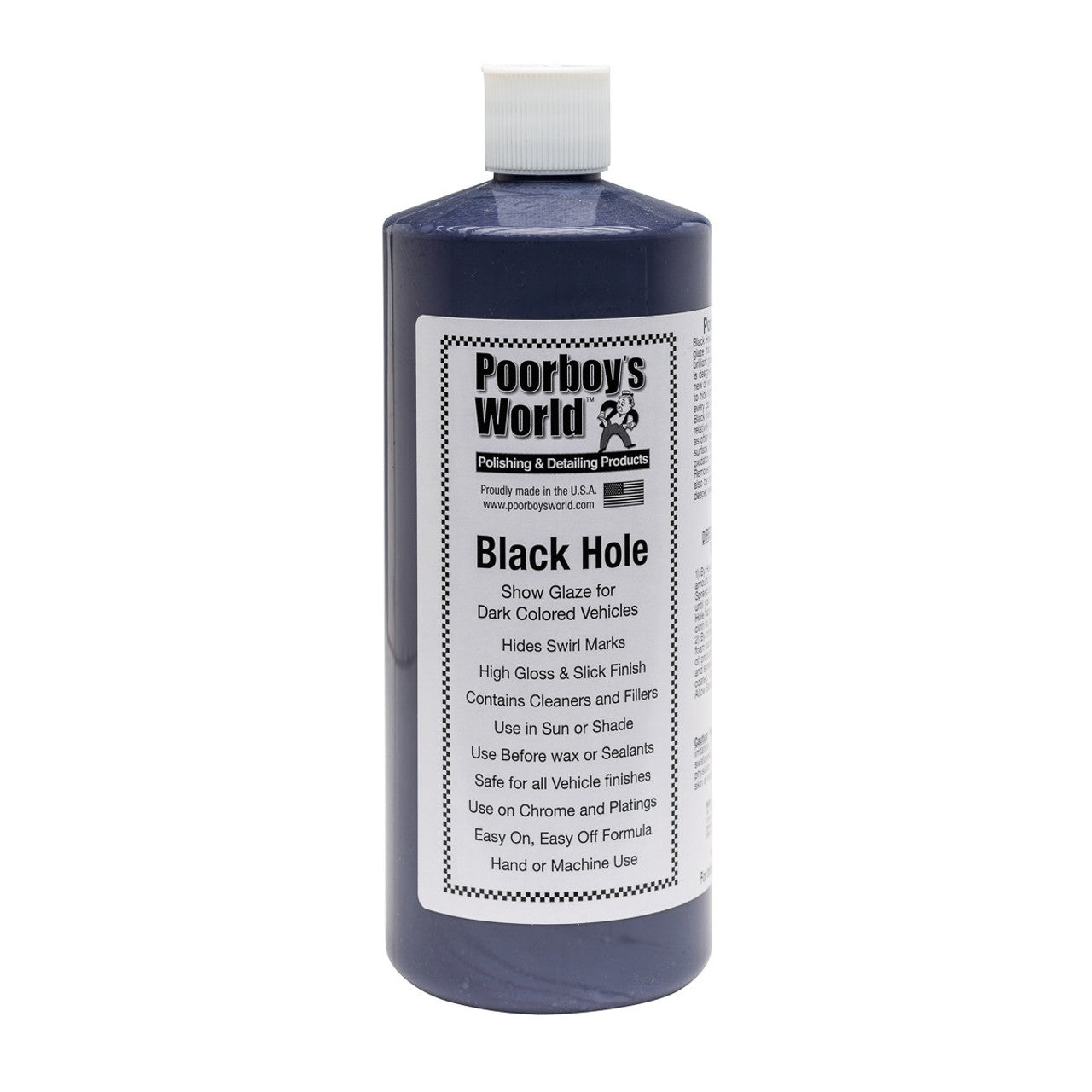 Poorboy's World Black Hole Show Car Glaze - Premium Car Polish for Deep Shine & Scratch Removal | Perfect for Detailing, Show Cars & Daily Drivers