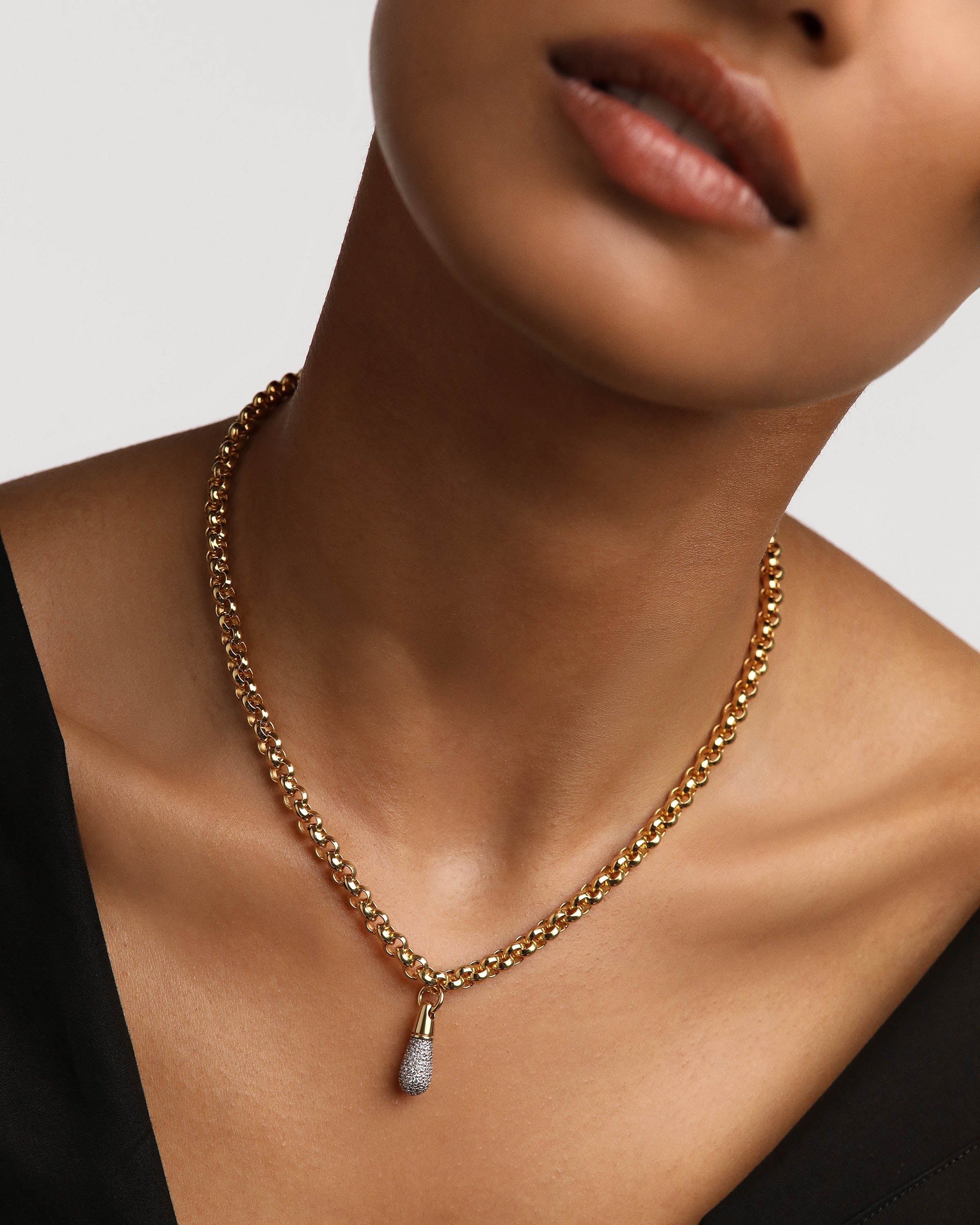 Elegant Jazz Chain Necklace for Women - Gold & Silver Plated Layering Necklace - Perfect for Parties, Date Nights & Everyday Wear