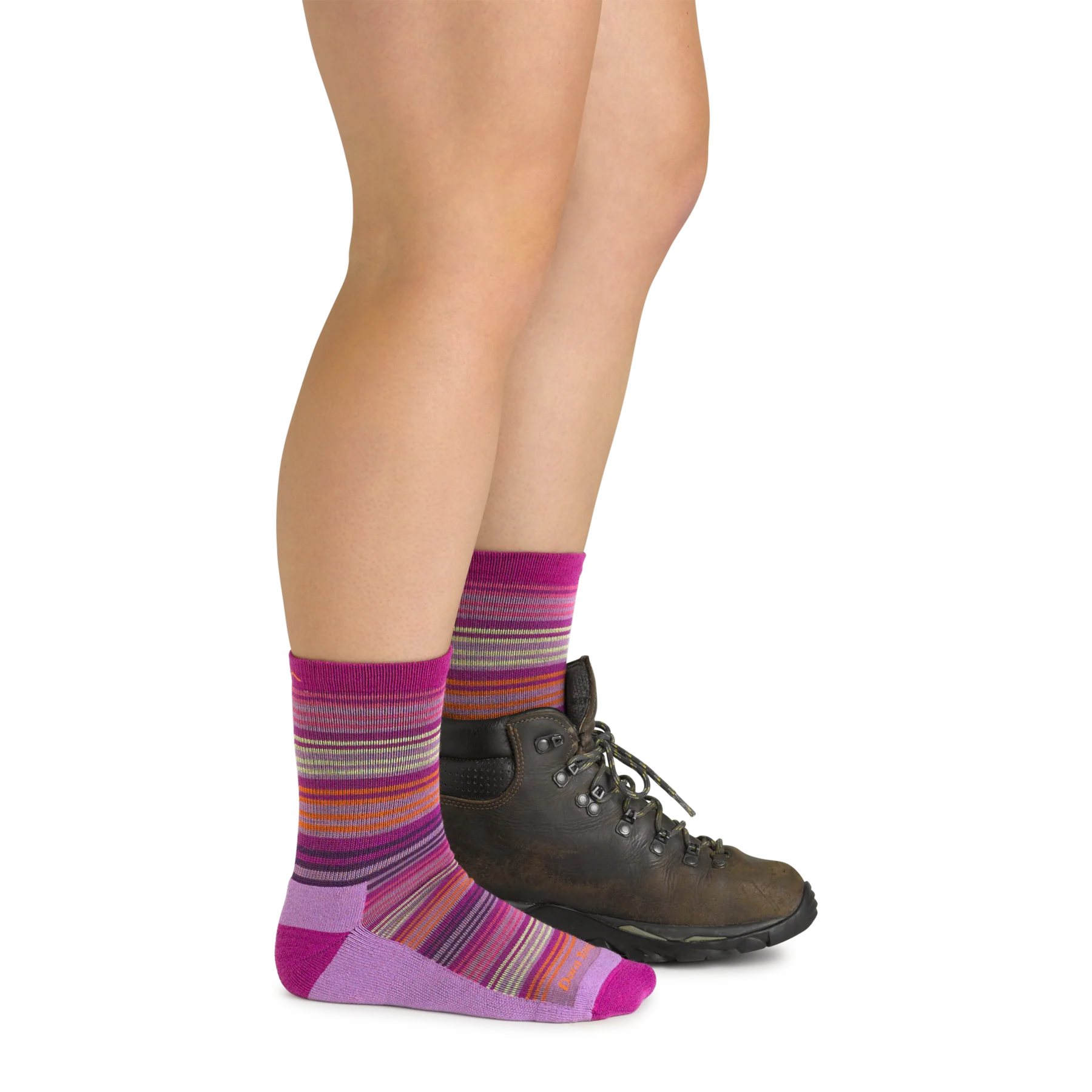 Darn Tough Clover Zebra Canyon Micro Crew Light Socks for Hiking, Running & Outdoor Activities - Merino Wool Comfort & Durability
