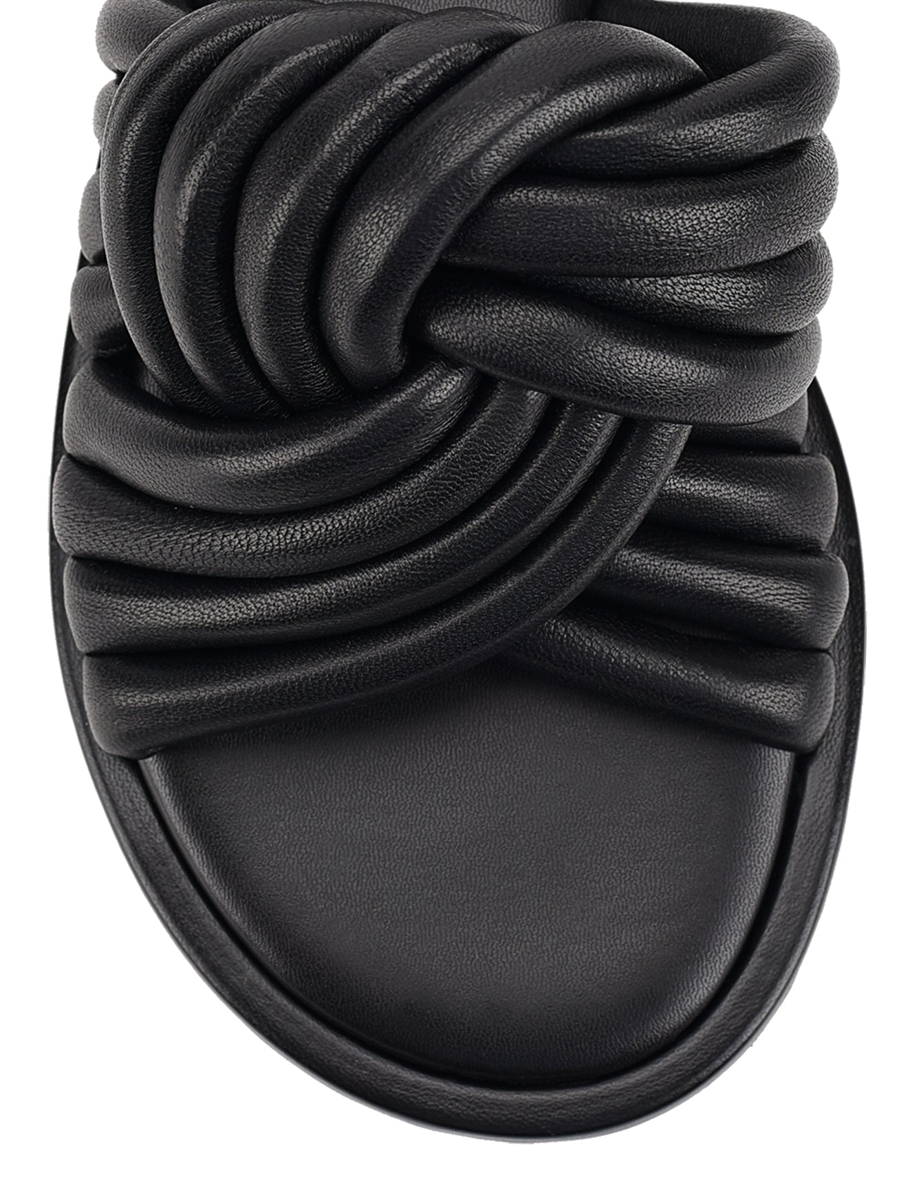 Weston Comfortable Black Leather Slides for Men & Women - Soft Footbed Sandals for Home, Beach, and Poolside Relaxation