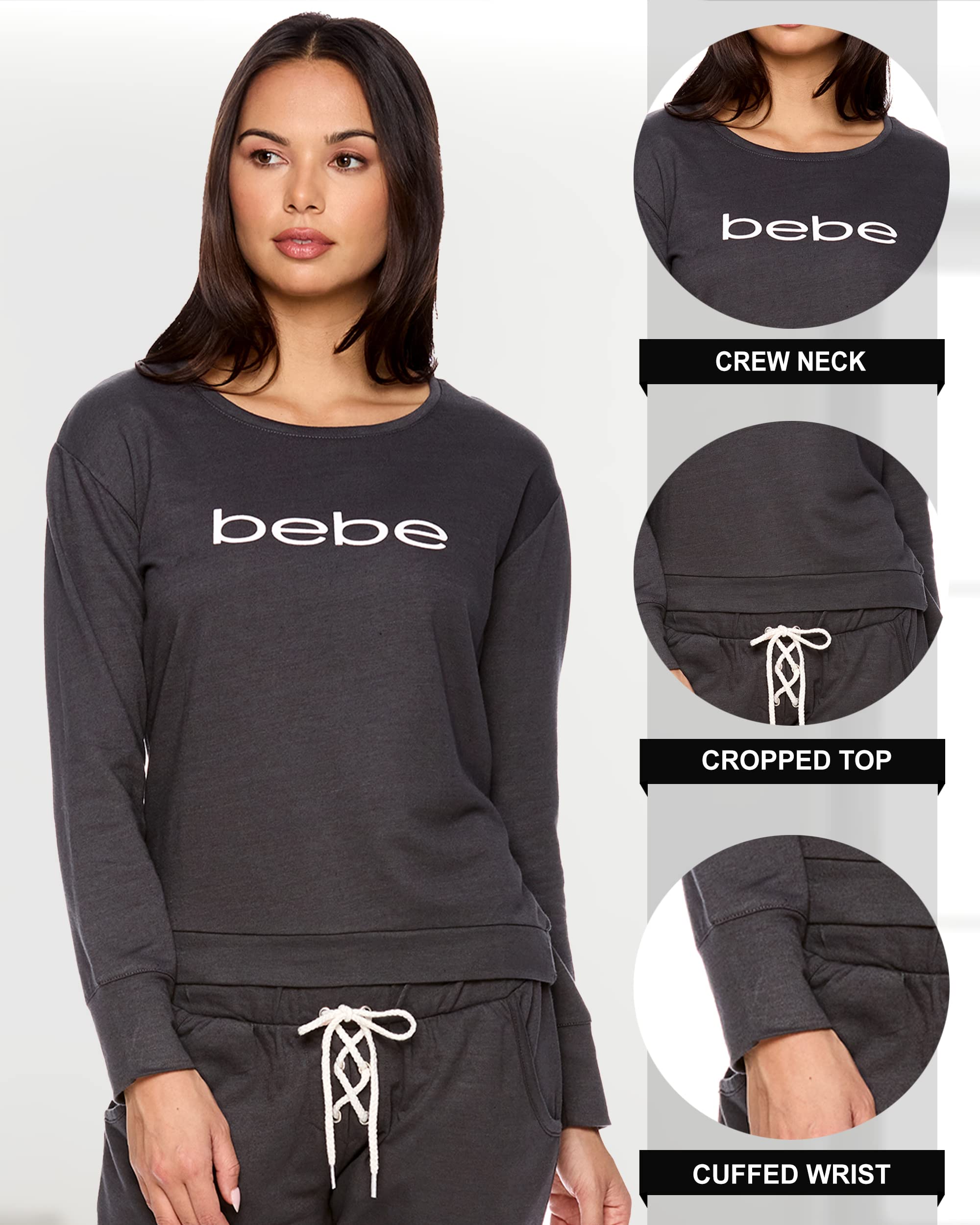 Women's French Terry Pajama Set with Pockets - Cozy Sleepwear for Home & Lounge