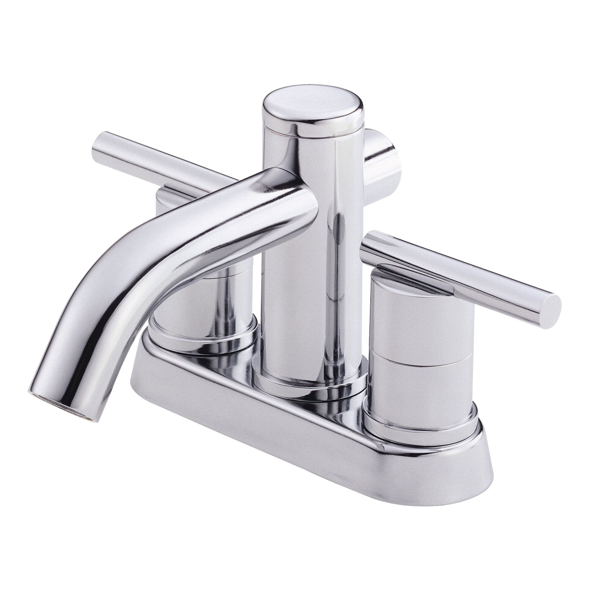 Danze Parma Chrome 2-Handle Centerset Bathroom Sink Faucet - Modern Cylindrical Design for Vanity & Powder Room Installation
