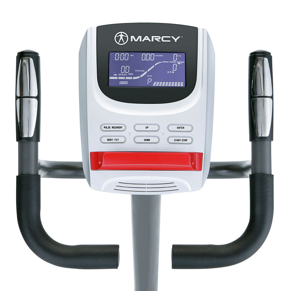 Marcy ME 702 Magnetic Upright Exercise Bike - Quiet Home Gym Equipment for Cardio Workouts | Perfect for Small Spaces & Indoor Cycling Training