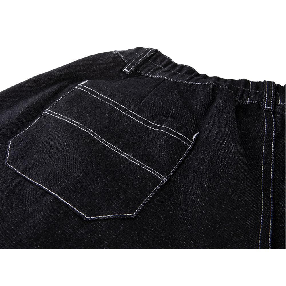 ASUSL Kids Denim Signature Pants - Black Denim Jeans for Boys & Girls | Comfortable & Durable Playwear for School & Outdoor Activities