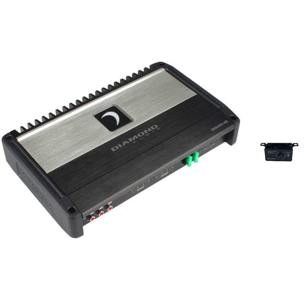 Refurbished Diamond Audio DES400.4D 400W RMS 4-Channel Class D Car Amplifier - Premium Sound for Cars, Trucks & SUVs