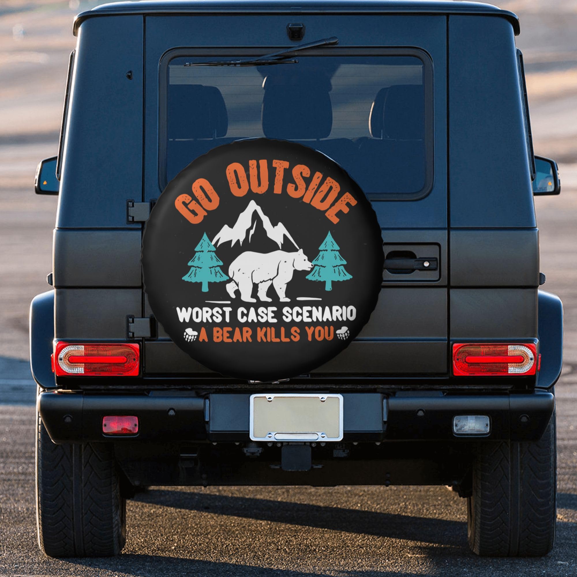 15 Inch RV Spare Tire Cover - Durable Camper Wheel Protector for Travel Trailers, SUVs & Trucks | Waterproof & UV Resistant | Perfect for Outdoor Adventures & Road Trips