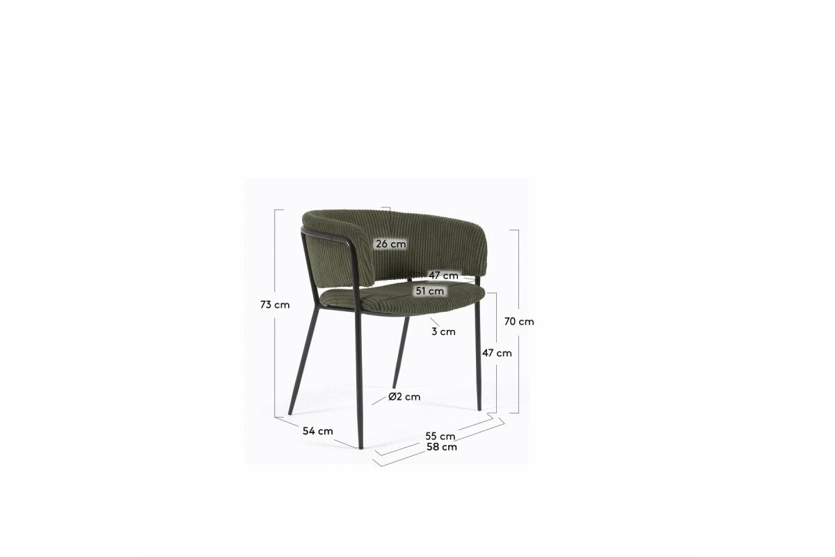 Como Karlo Armchair - Modern Accent Chair for Living Room, Bedroom & Office - Stylish Upholstered Lounge Chair with Wooden Legs - Perfect for Relaxing, Reading & Decorating Your Home