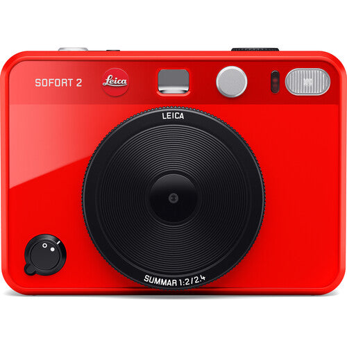 Leica SOFORT 2 Instant Camera - Red | Vintage Style Polaroid Camera for Travel, Parties & Memories | Perfect Gift for Photographers & Beginners