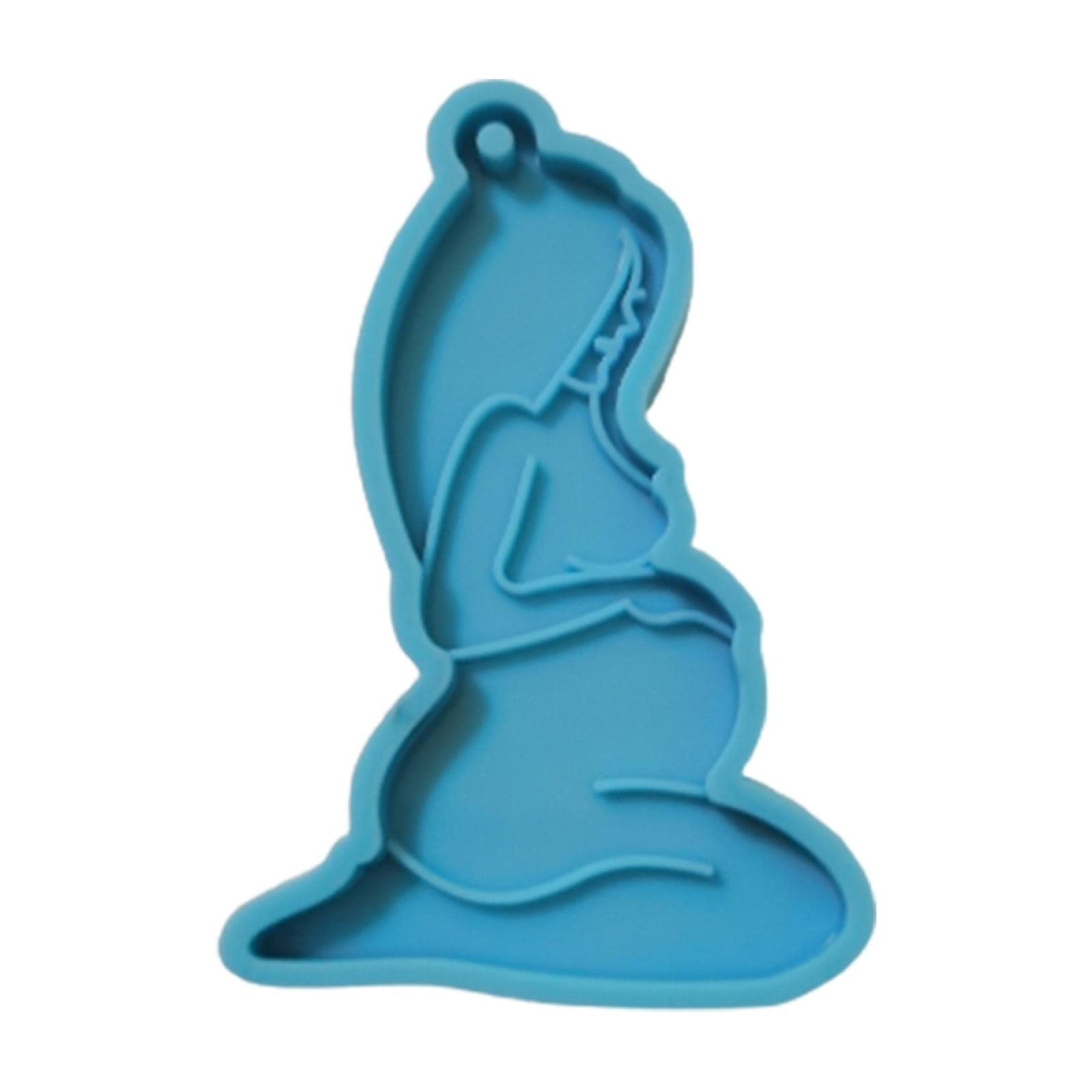 Shiny Silicone Mold for Breastfeeding Mother & Baby - DIY Jewelry, Keychain, Pendant & Resin Craft (8.5cm) - Perfect for Epoxy Resin Art, Handmade Gifts & Unique Decorations