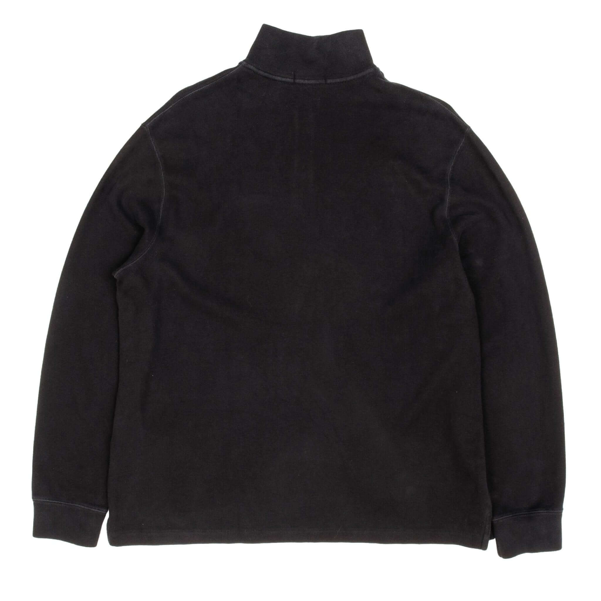 Ralph Lauren Men's Black Quarter Zip Sweater - Size XL - Comfortable & Stylish Pullover for Casual Wear & Outdoor Activities