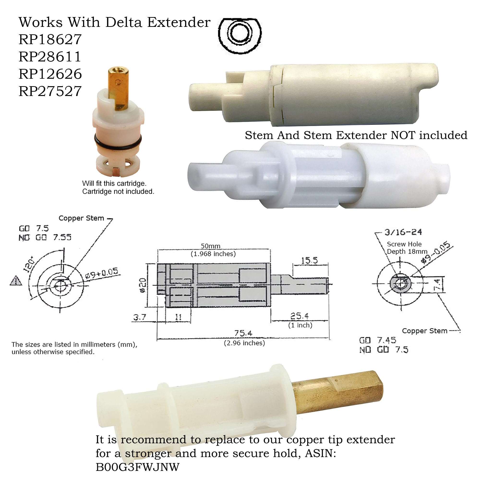 Delta & Peerless 3-Handle Washerless Cartridge Shower Valve Trim Kit - Oil Rubbed Bronze Finish with Porcelain Lever Handles & 2.5