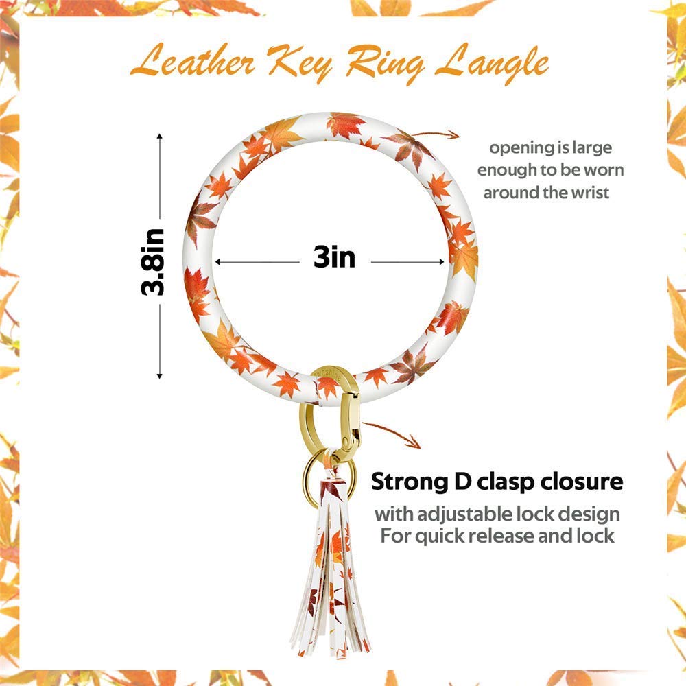 Silicone Bangle Key Ring Wrist Keychain Bracelet - Round Key Holder for Women & Girls | Perfect for Gym, Work, Travel & Everyday Use