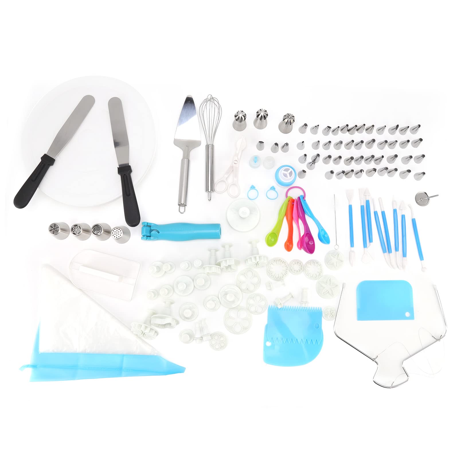 Professional Baking Tools & Cake Decorating Kit - Reusable Cake Turntable, Pastry Bags & Complete Kitchen Baking Set for Home Bakers | Perfect for Birthday Cakes, Wedding Cakes & Dessert Decorating