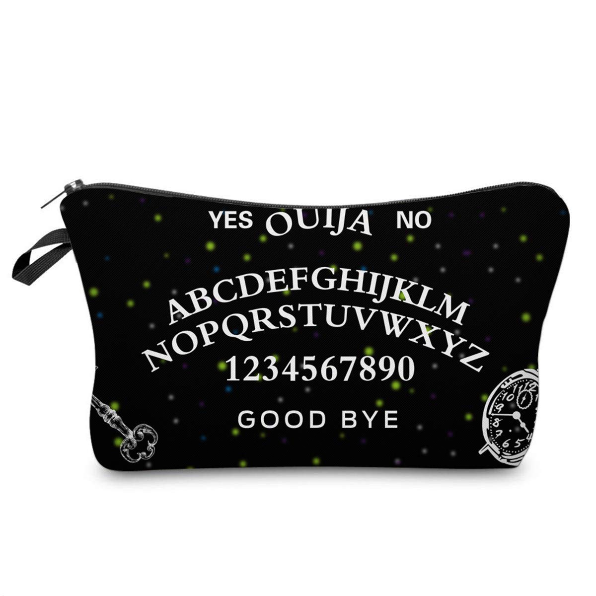 Deanfun Waterproof Cosmetic Bag for Women - Large Durable Makeup Organizer with Letter Design, Travel Toiletry Bag for Gifts (51524) | Perfect for Travel, Gym, and Daily Beauty Essentials Storage