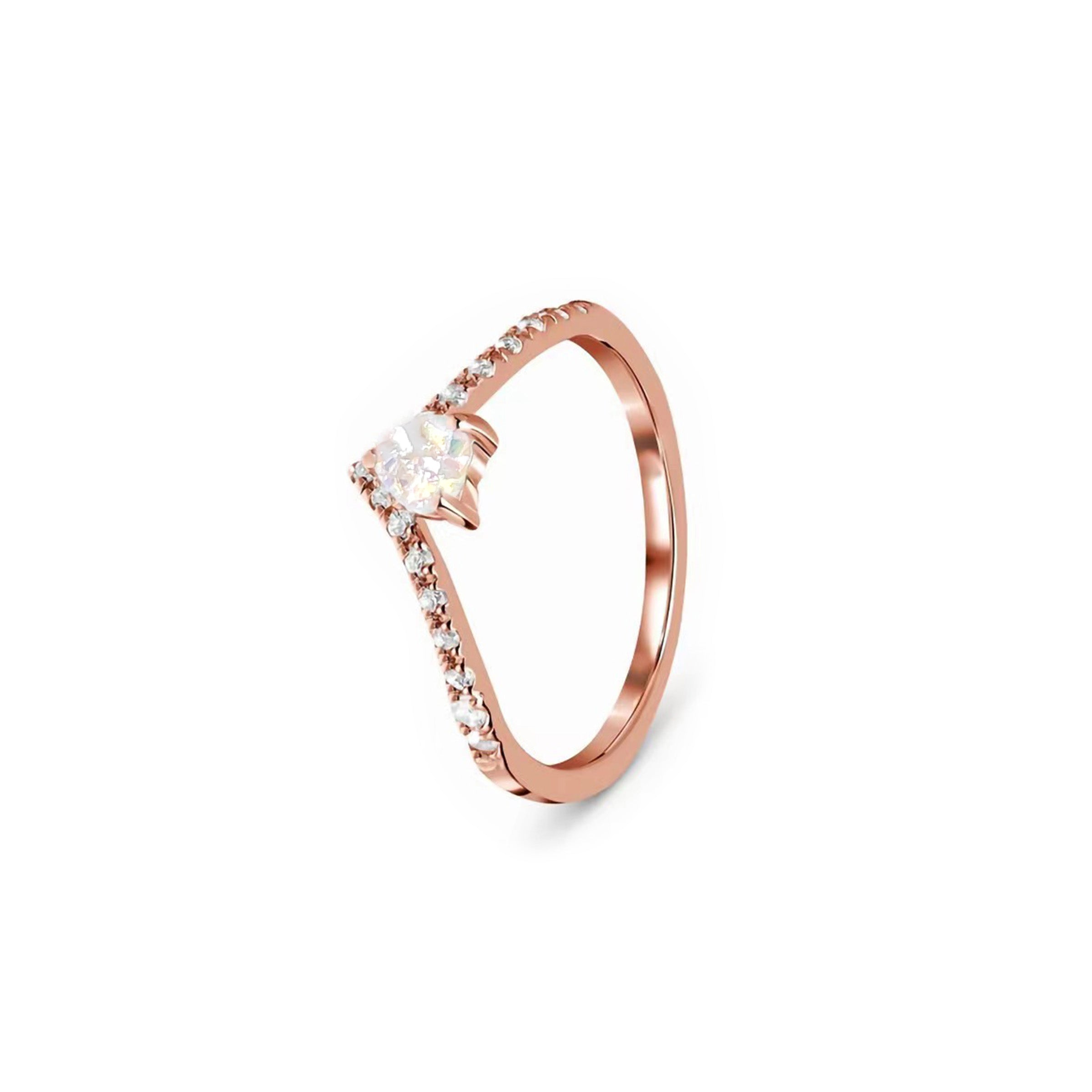 Luminous Heartbeat V Band Ashes Ring - Elegant Memorial Jewelry for Loved Ones | Perfect for Remembrance, Funeral & Special Occasions